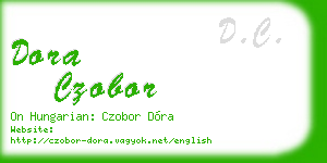 dora czobor business card