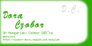 dora czobor business card